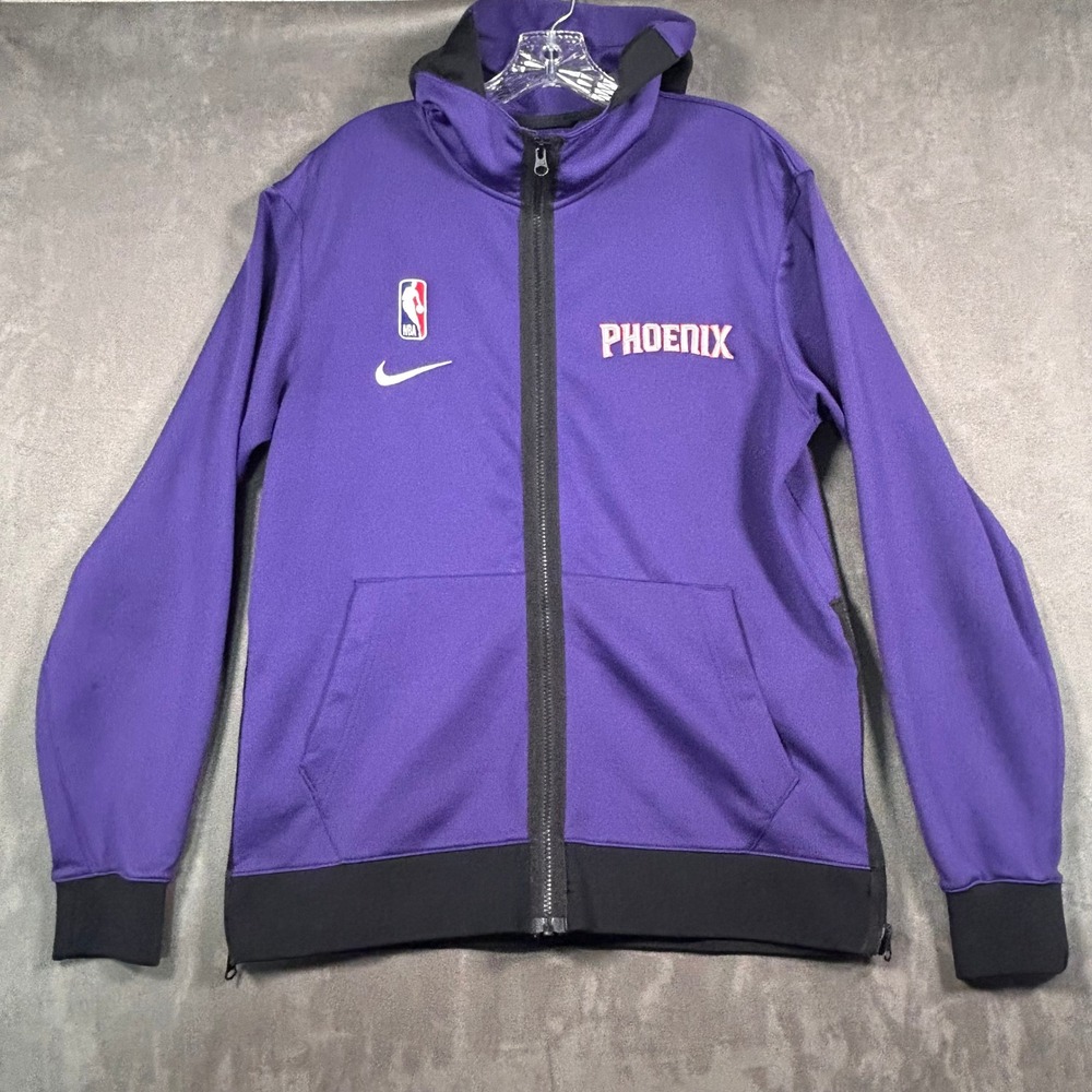 Nike NBA Phoenix Suns Showtime Full-Zip Hoodie Mens Medium Purple Dri-FIT Jacket